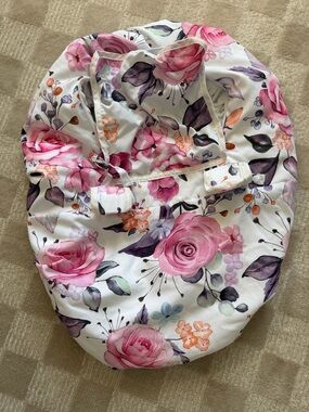 Floral Pink Rose car seat cover